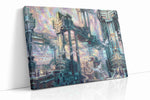 Celestial Cityscape Dream fantasy canvas print, gallery-wrapped, ready to hang