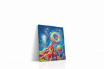 Cosmic Dreams Unveiled fantasy canvas print gallery-wrapped portrait canvas studio shot