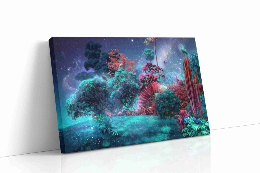 Dreamscape Luminescence fantasy canvas print, gallery-wrapped, ready to hang