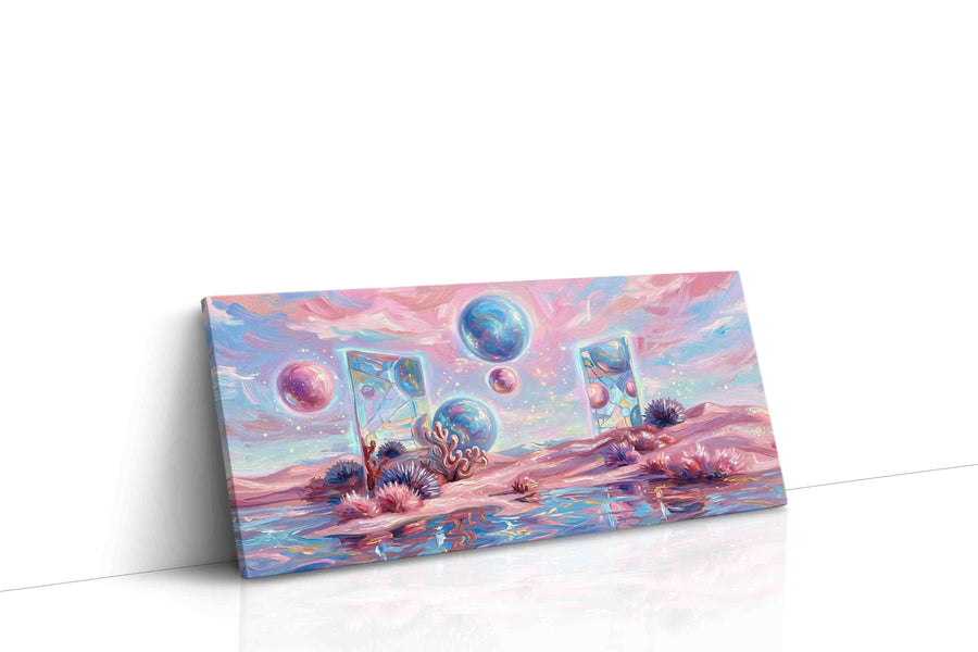 Dreamscape Portals fantasy canvas print, gallery-wrapped, ready to hang