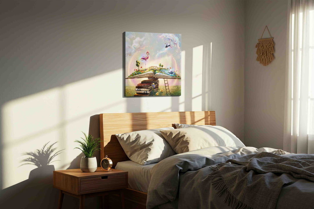 Dreamscape of Literary Wonder - Fantasy Wall Art, Magical Canvas Print, Mythical Art