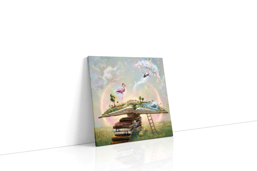 Dreamscape of Literary Wonder fantasy canvas print, gallery-wrapped, ready to hang