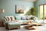 Dreamscape of Literary Wonder fantasy canvas print, hanging on wall