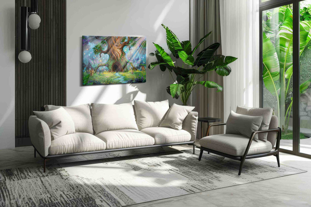 Enchanted Grove Whisper - Fantasy Wall Art, Magical Canvas Print, Mythical Art