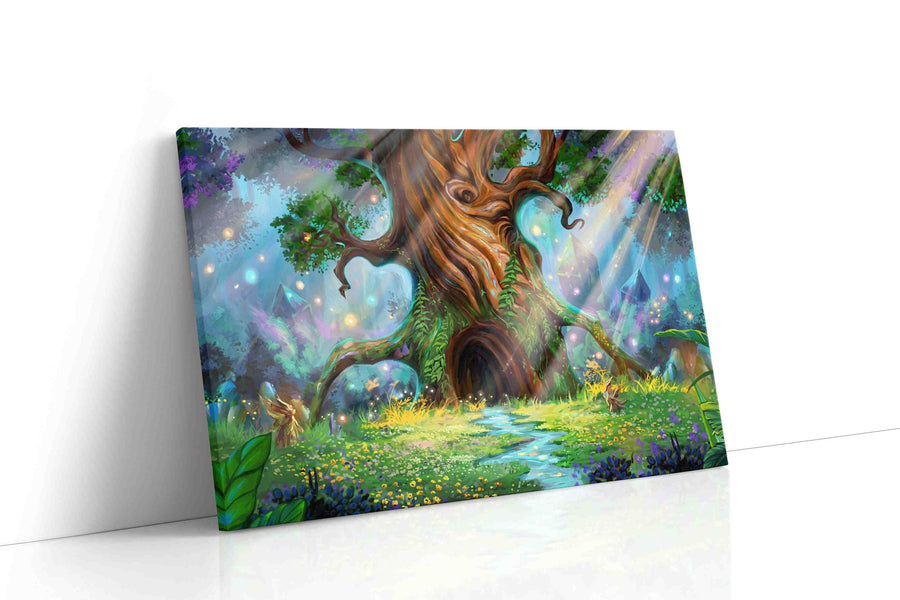 Enchanted Grove Whisper fantasy canvas print, gallery-wrapped, ready to hang