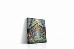Enchanted Woodland Pathway fantasy canvas print, gallery-wrapped, ready to hang