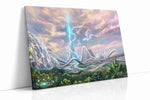 Ethereal City of Whimsy fantasy canvas print, gallery-wrapped, ready to hang