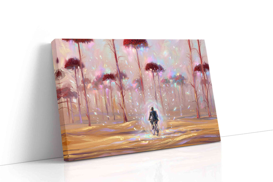 Journey Through Ethereal Woods fantasy canvas print gallery-wrapped landscape canvas studio shot