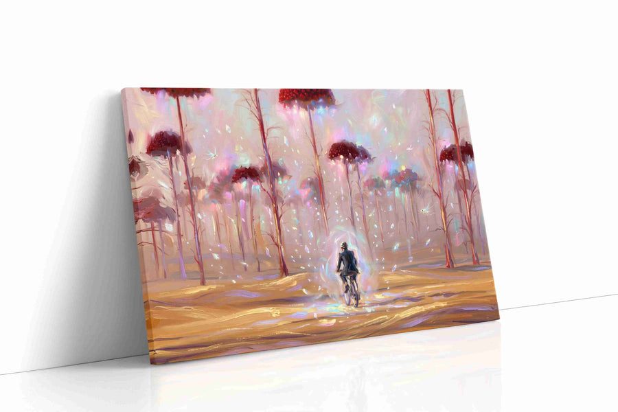 Journey Through Ethereal Woods fantasy canvas print, gallery-wrapped, ready to hang