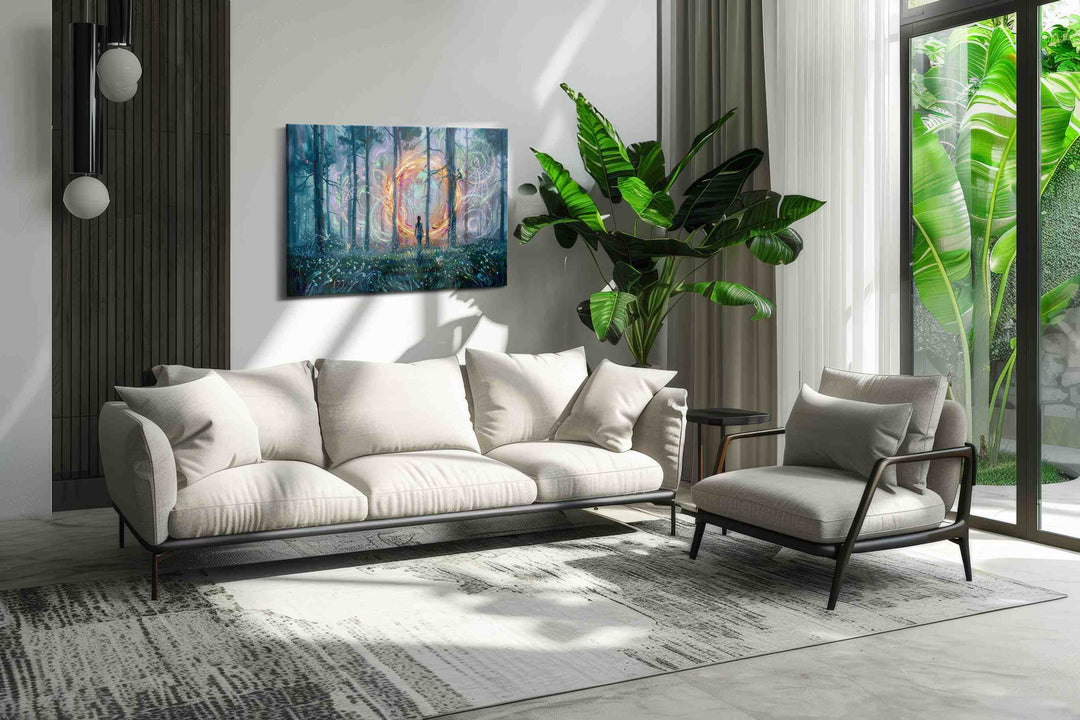Portal of the Enchanted Forest - Fantasy Wall Art, Magical Canvas Print, Mythical Art
