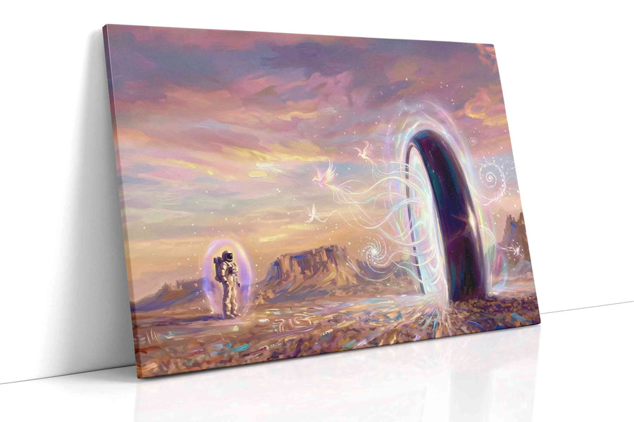 Portal to the Unknown fantasy canvas print, gallery-wrapped, ready to hang