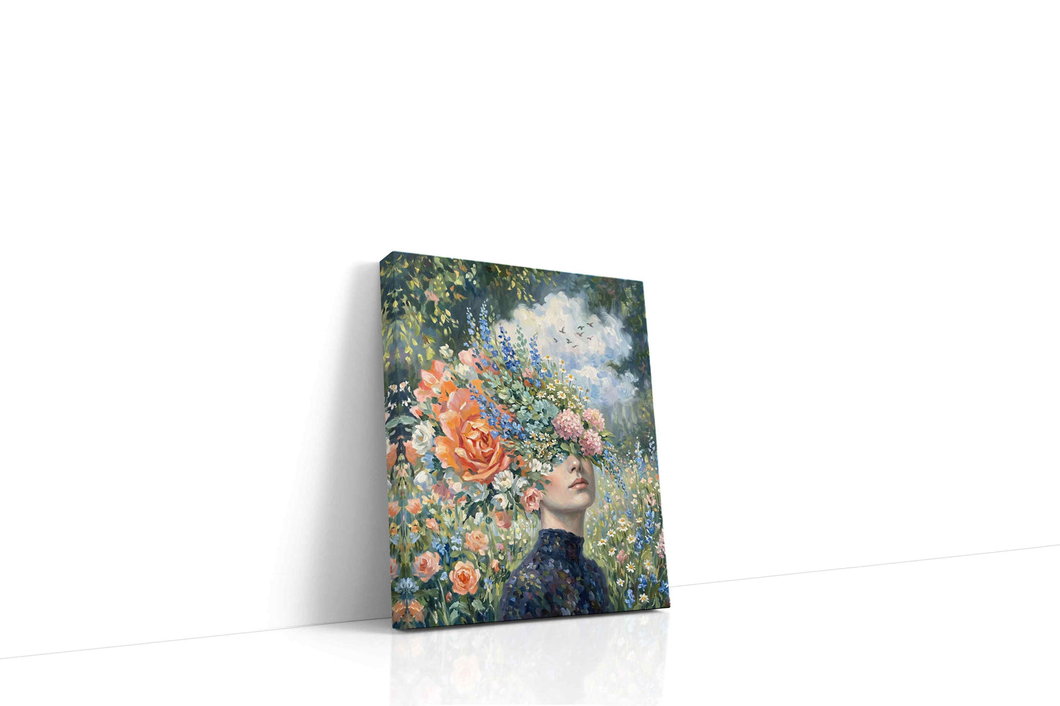 Blossoms of the Mind floral canvas print, gallery-wrapped, ready to hang