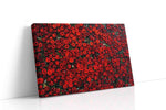 Crimson Symphony floral canvas print, gallery-wrapped, ready to hang