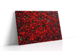 Crimson Symphony floral canvas print gallery-wrapped landscape canvas studio shot