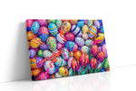 Easter Whirl and Bloom floral canvas print, gallery-wrapped, ready to hang
