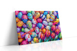 Easter Whirl and Bloom floral canvas print gallery-wrapped landscape canvas studio shot