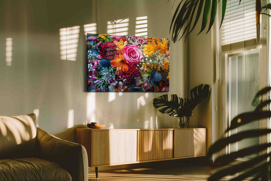Eternal Blossom Symphony - Floral Canvas Print, Botanical Wall Art, Flower Canvas Art