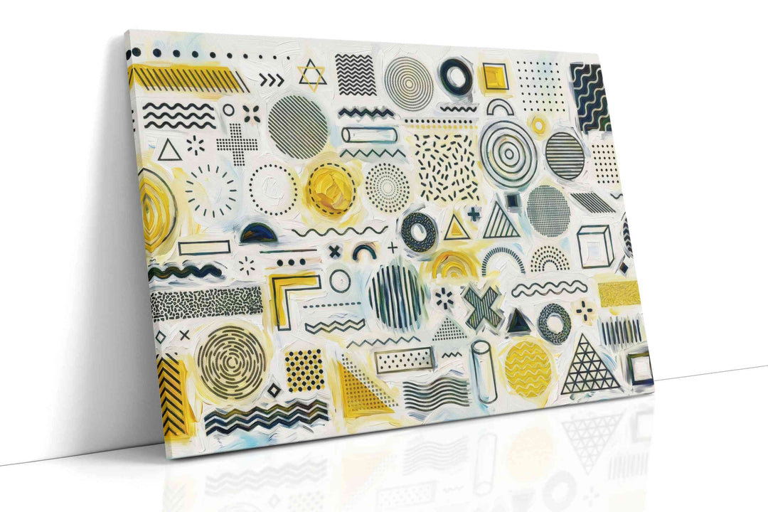 Geometric Symphony - Geometric Wall Art, Abstract Canvas Print, Modern Decor