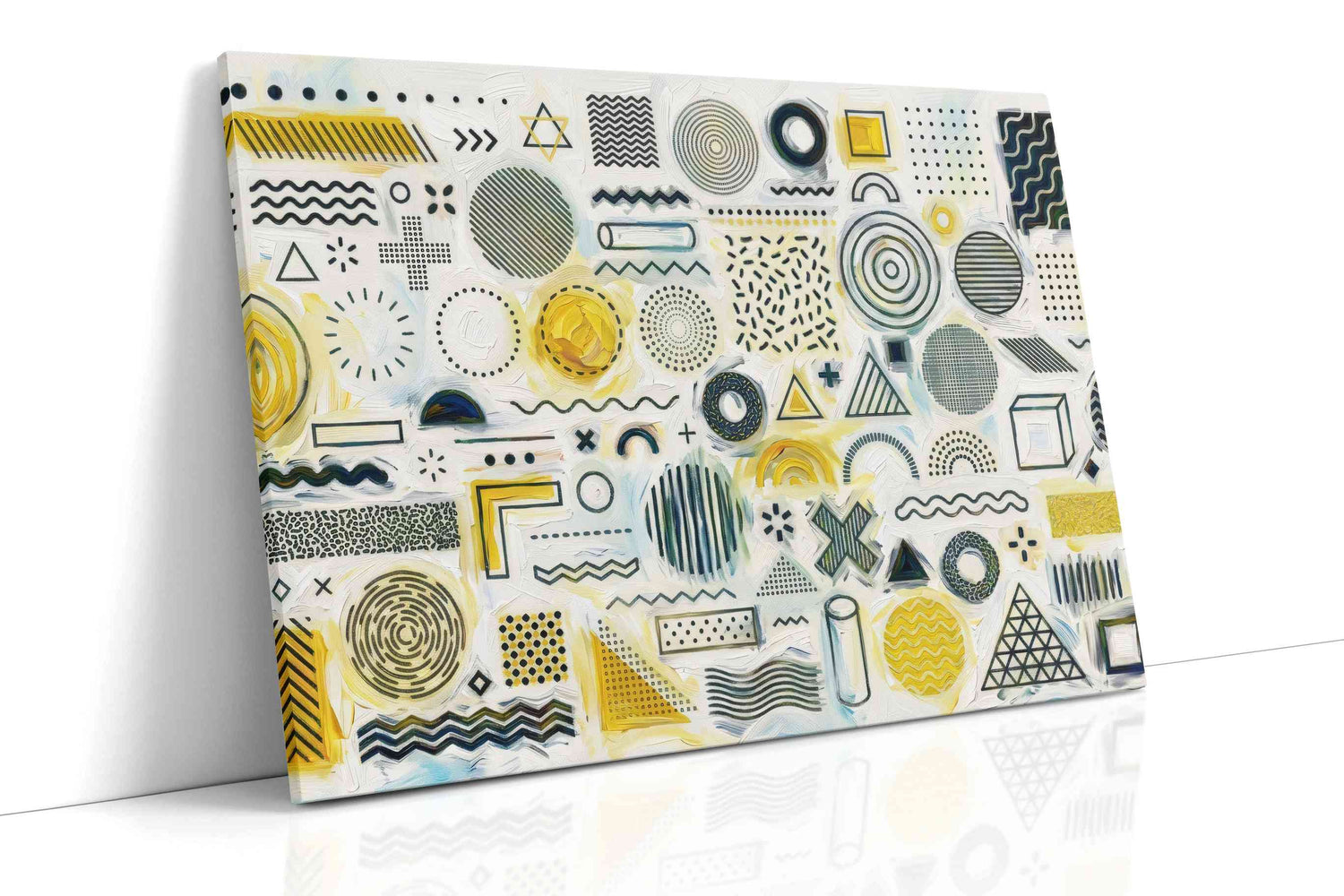 Geometric Symphony - Geometric Wall Art, Abstract Canvas Print, Modern Decor