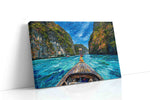 Journey Through Tranquil Waters beach canvas print gallery-wrapped landscape canvas studio shot