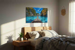 Journey Through Tranquil Waters - Beach, Beach Wall Art, Coastal Canvas Print, Tropical Decor