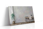 Serene Workspace Harmony minimalist canvas print gallery-wrapped landscape canvas studio shot