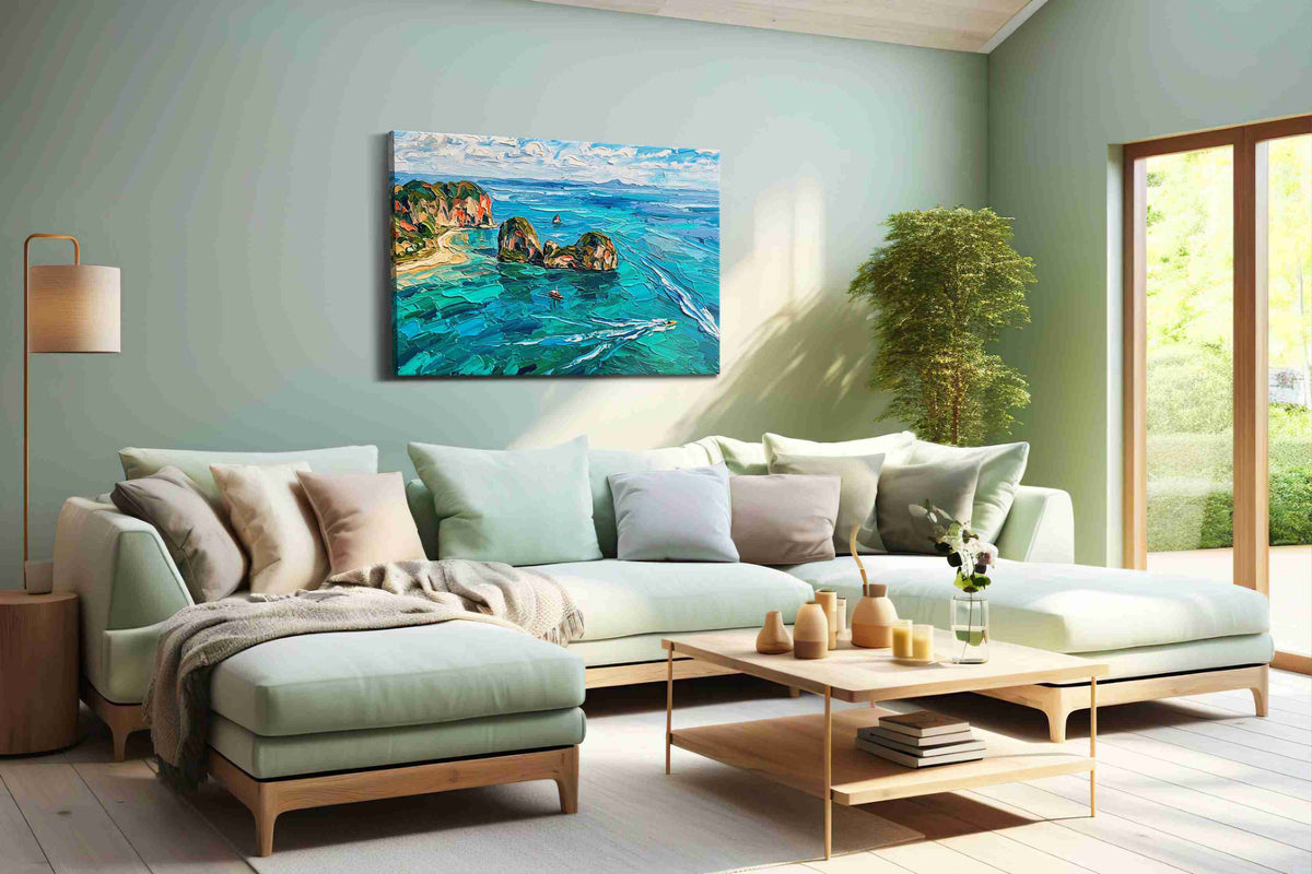Whispers of the Turquoise Tides - Beach, Beach Wall Art, Coastal Canvas Print, Tropical Decor