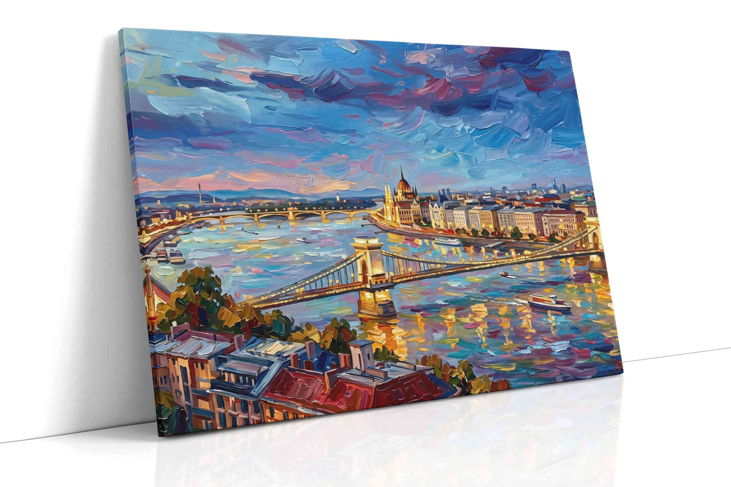 City of Dreams in Watercolor - Landmark, Landmark Wall Art, Travel Canvas Print, Famous Places Art