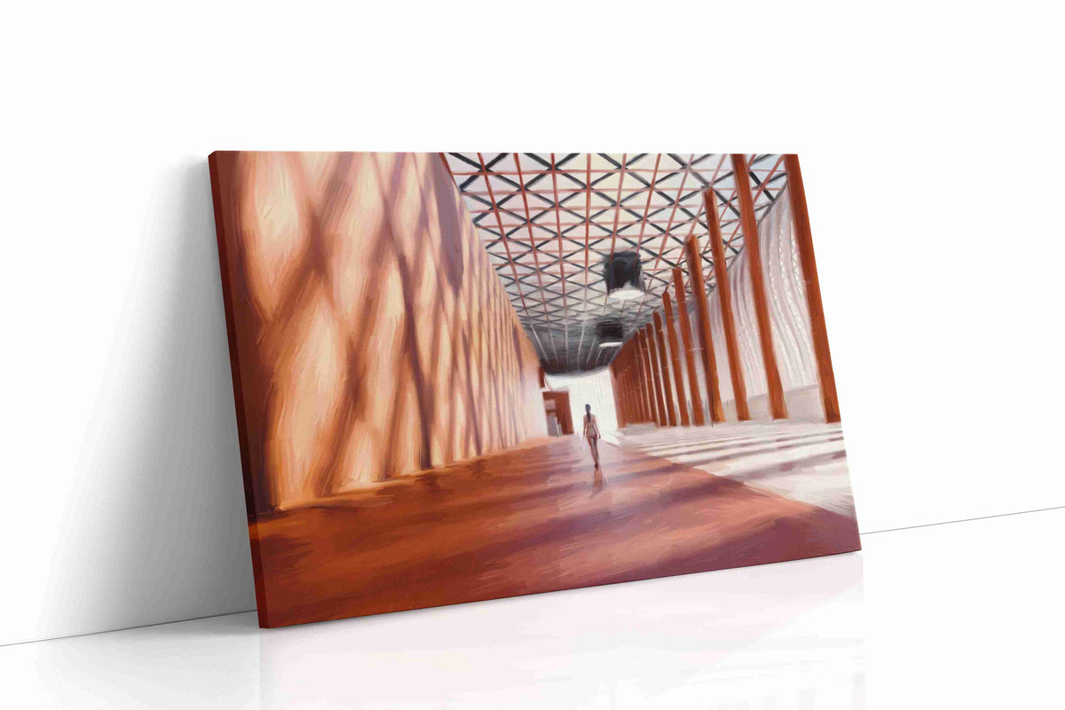 Echoes of Solitude minimalist canvas print gallery-wrapped landscape canvas studio shot