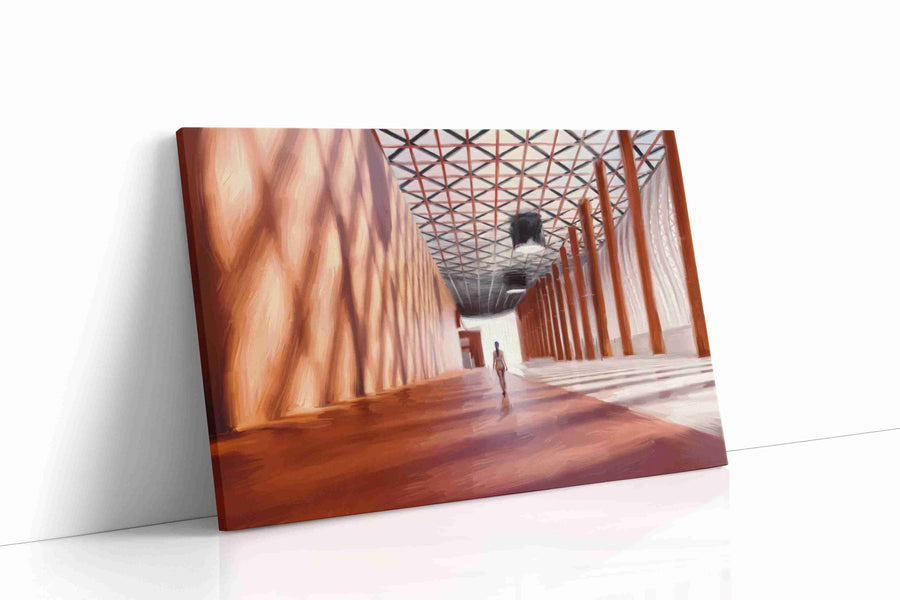 Echoes of Solitude minimalist canvas print gallery-wrapped landscape canvas studio shot