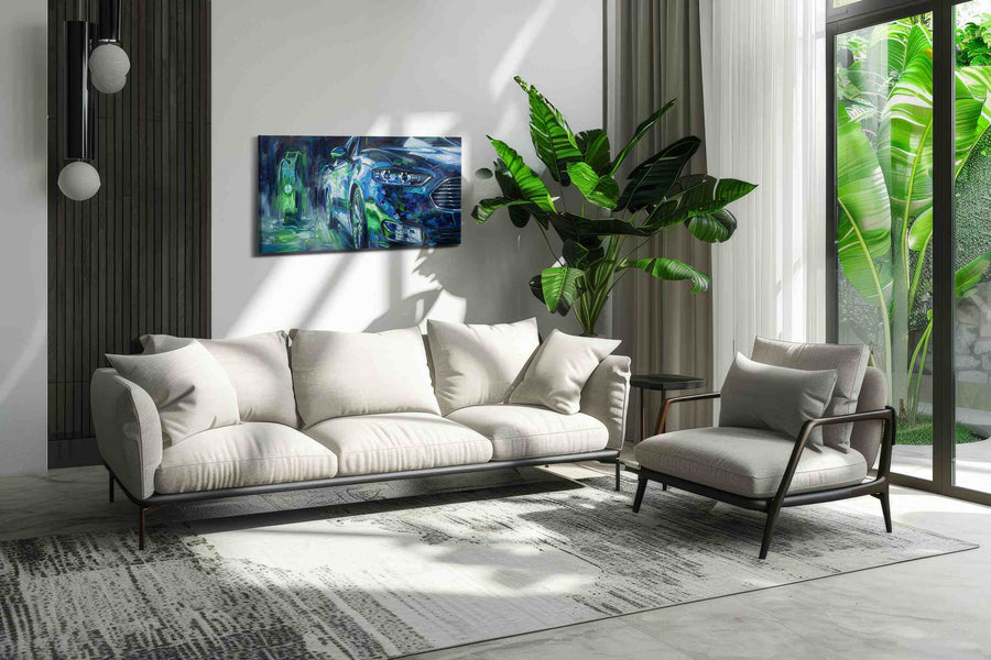 Electric Dreamscape - Canvas Wall Art
