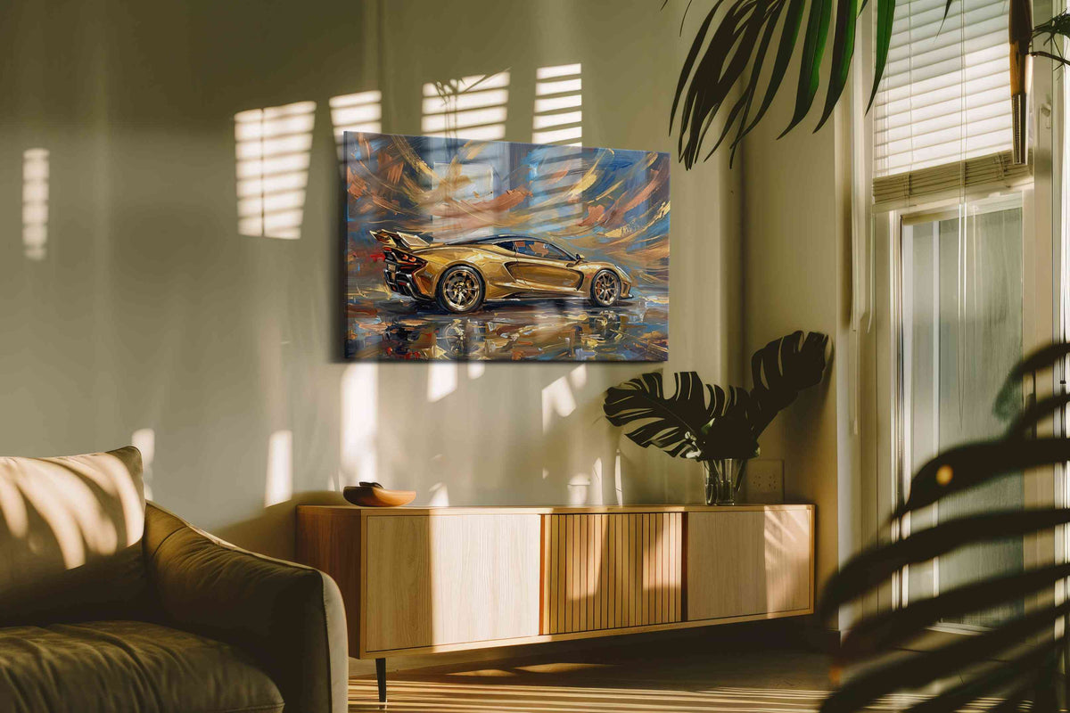 Golden Velocity - Canvas Wall Art