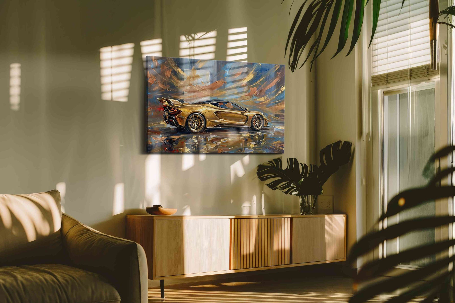 Golden Velocity - Canvas Wall Art