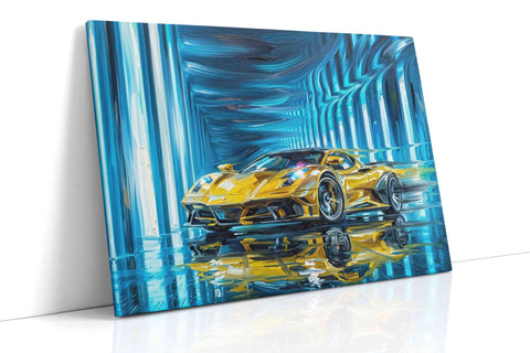 Golden Velocity in Neon Dreams