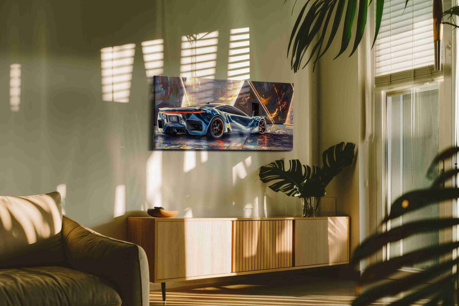 Neon Velocity - Canvas Wall Art