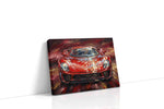 Velocity Flames automobile canvas print, gallery-wrapped, ready to hang