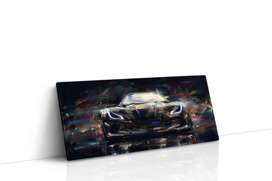 Velocity Symphony automobile canvas print gallery-wrapped landscape canvas studio shot