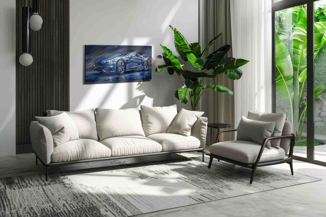 Velocity in Blue - Canvas Wall Art