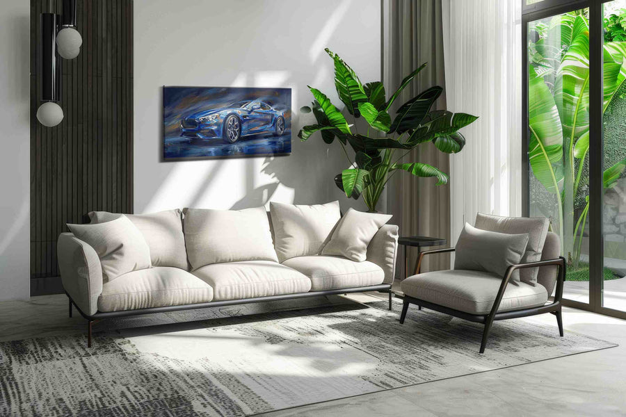 Velocity in Blue - Canvas Wall Art