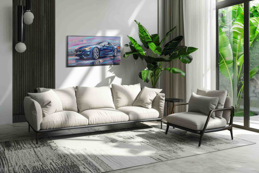 Velocity in Blue III - Canvas Wall Art