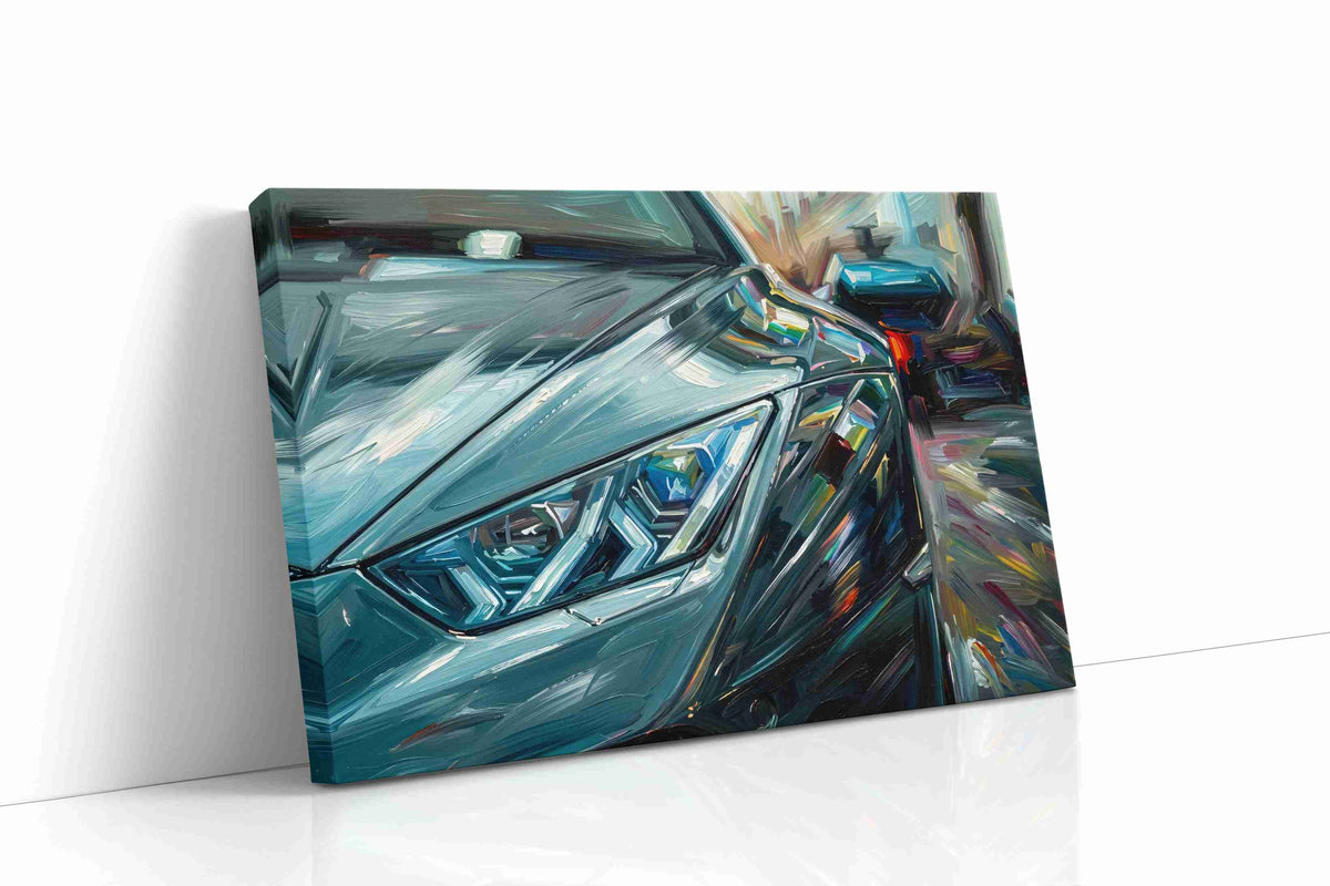 Velocity in Motion II automobile canvas print gallery-wrapped landscape canvas studio shot