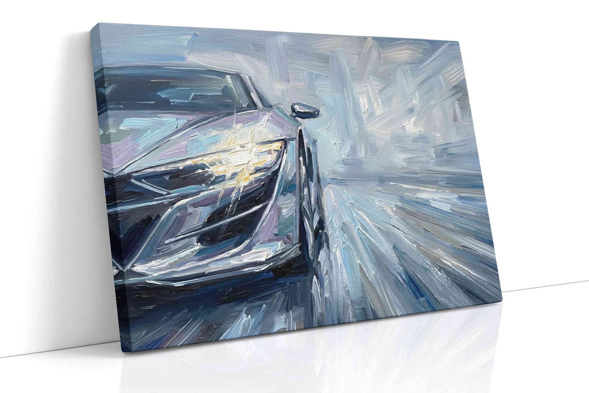 Velocity in Motion IV automobile canvas print, gallery-wrapped, ready to hang