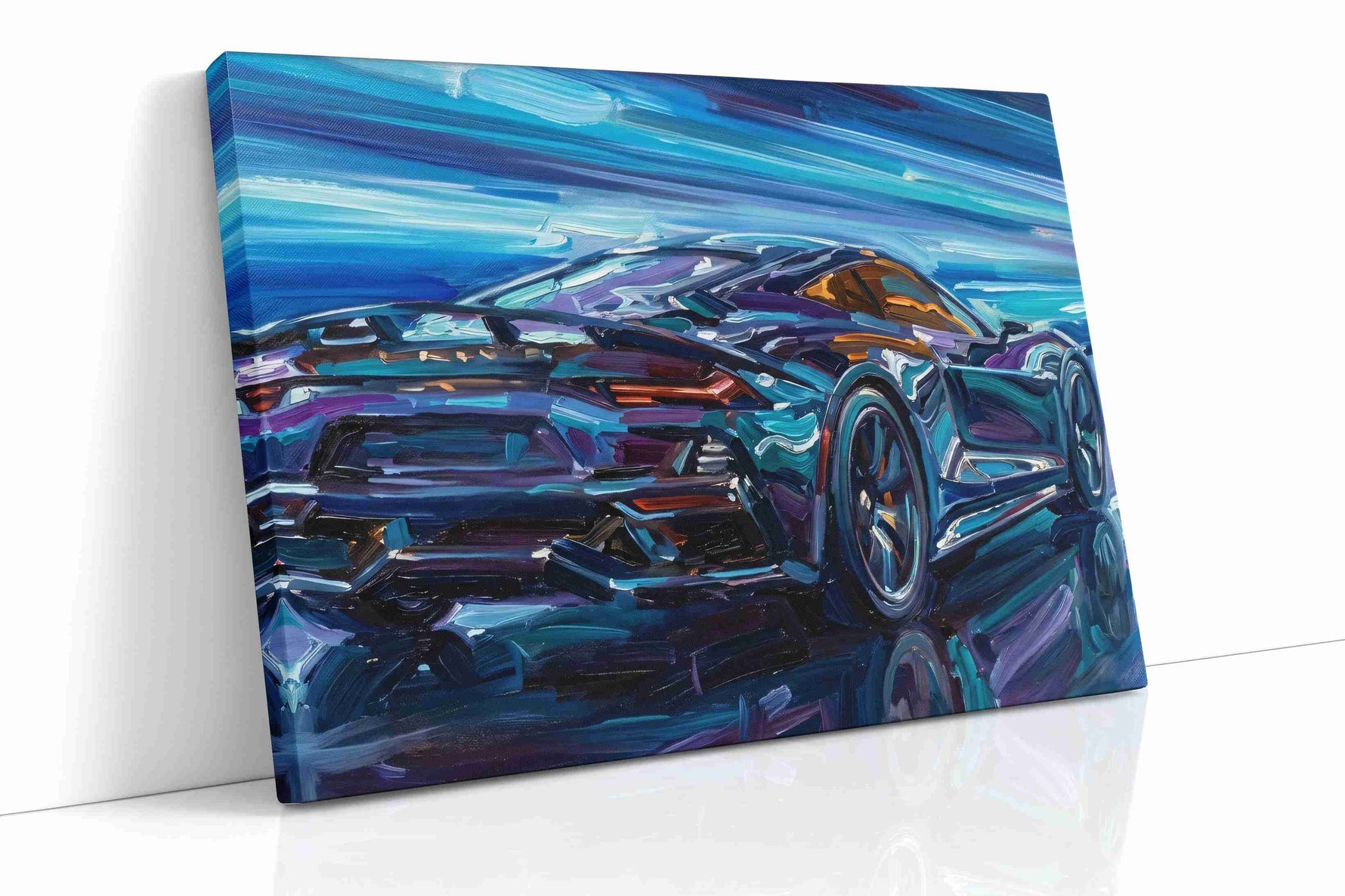 Velocity in Motion VI automobile canvas print, gallery-wrapped, ready to hang