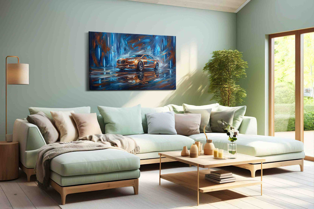 Velocity in Vivid Blue - Canvas Wall Art