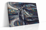 Velocity in Vivid Hues automobile canvas print, gallery-wrapped, ready to hang