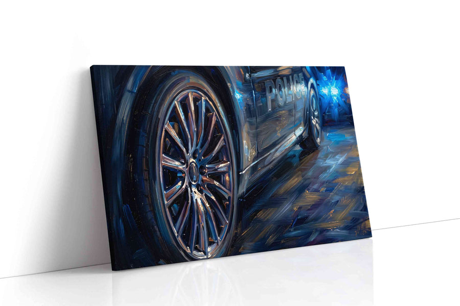 Velocity of Justice automobile canvas print gallery-wrapped landscape canvas studio shot