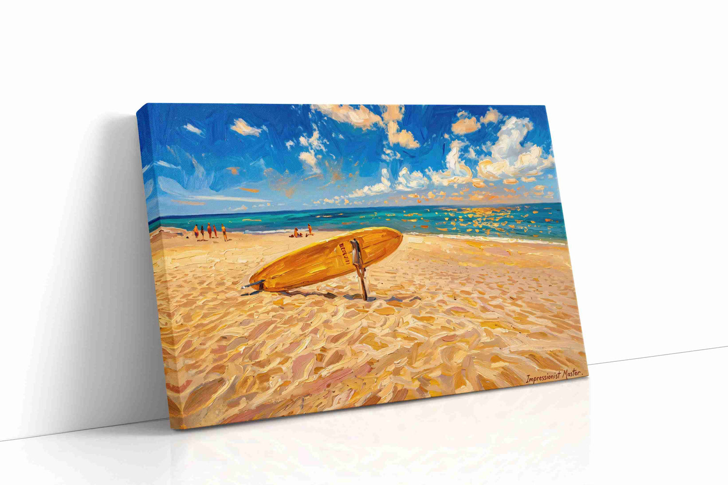 Sunlit Surf Harmony summer canvas print, gallery-wrapped, ready to hang