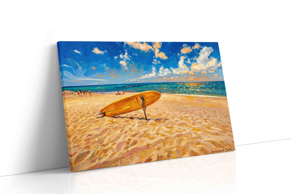 Sunlit Surf Harmony summer canvas print gallery-wrapped landscape canvas studio shot