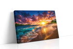 Sunset Serenade by the Sea summer canvas print, gallery-wrapped, ready to hang