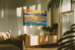 Radiant River Serenade summer canvas print, on wall, lifestyle preview